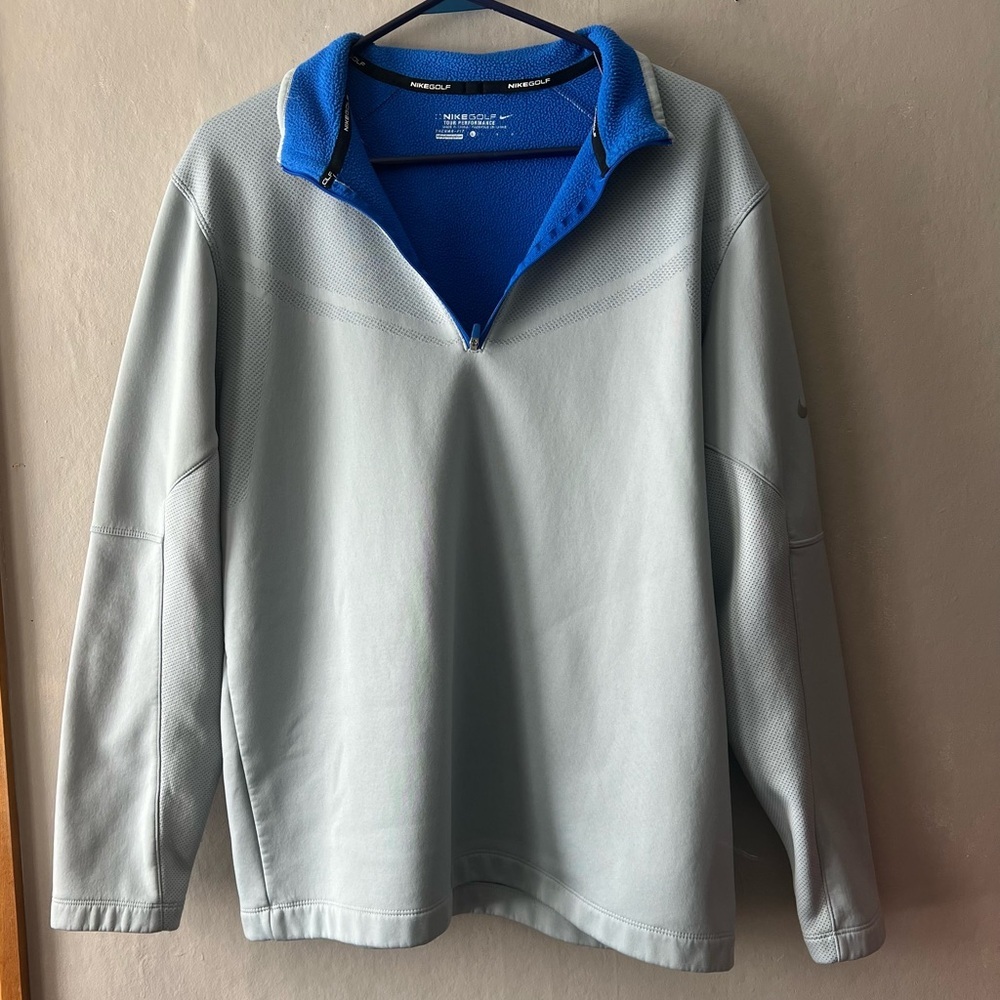 Nike Golf Light Blue 1/4 Zip Size Large